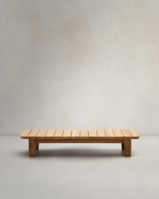 Tavolino da salotto Tirant in legno massiccio di teak 140 x 70 cm