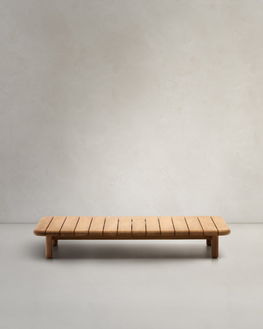 Tavolino da salotto Turqueta in legno massiccio di teak 140 x 70 cm