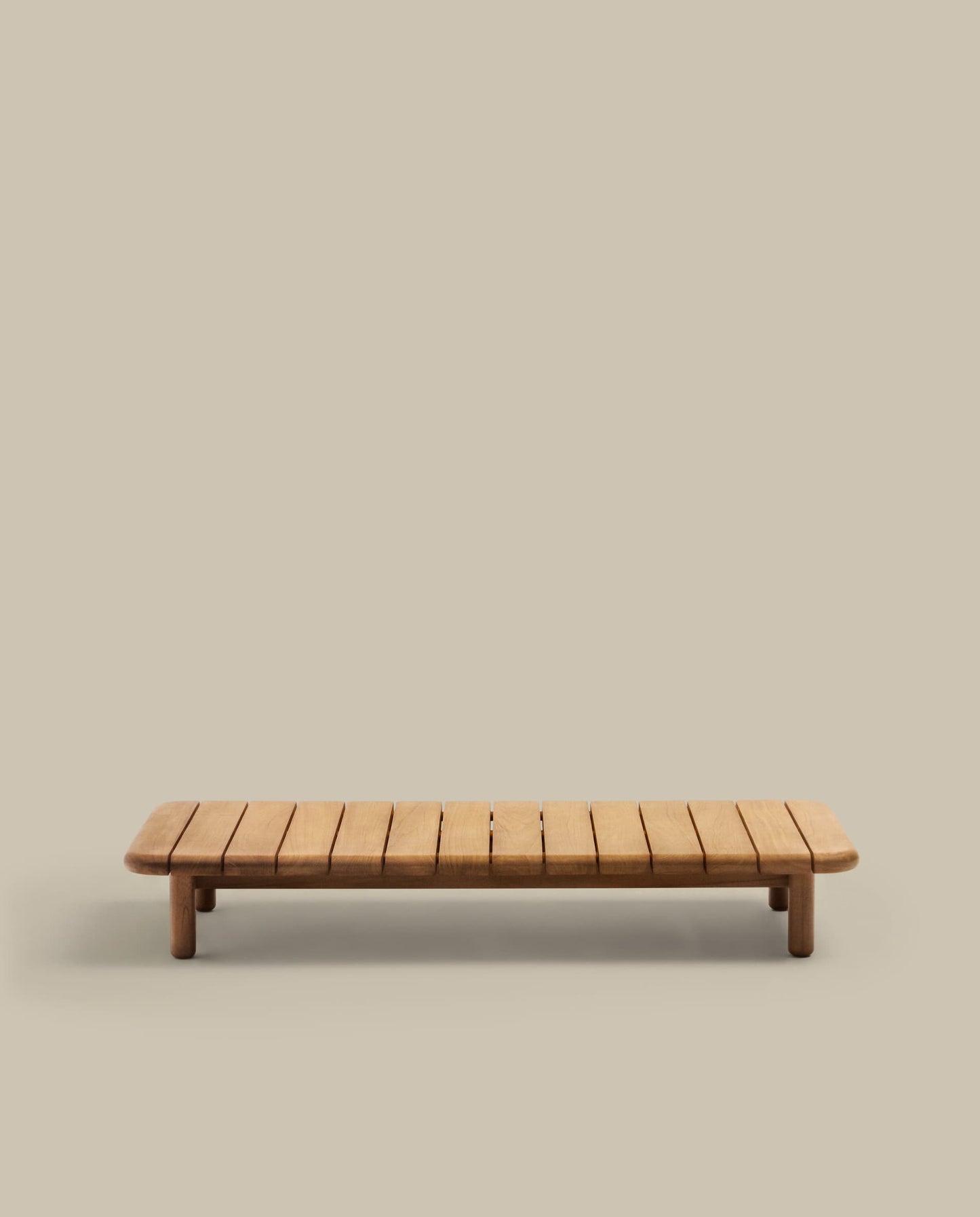 Tavolino da salotto Turqueta in legno massiccio di teak 140 x 70 cm