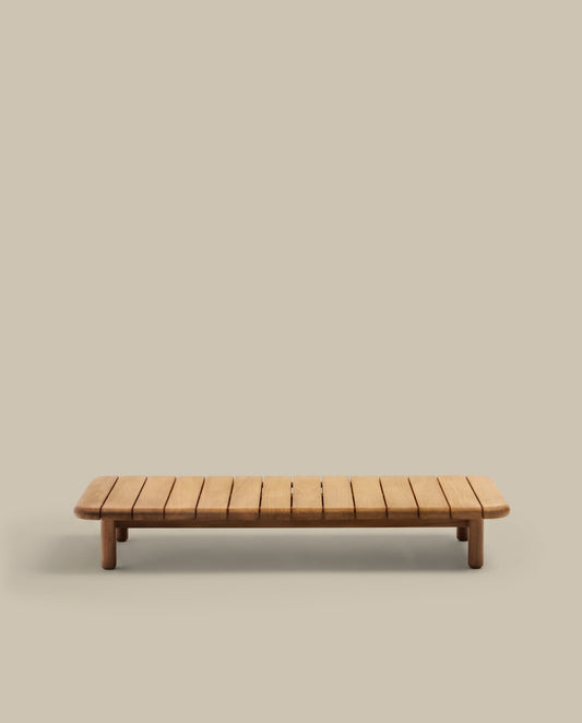 Tavolino da salotto Turqueta in legno massiccio di teak 140 x 70 cm