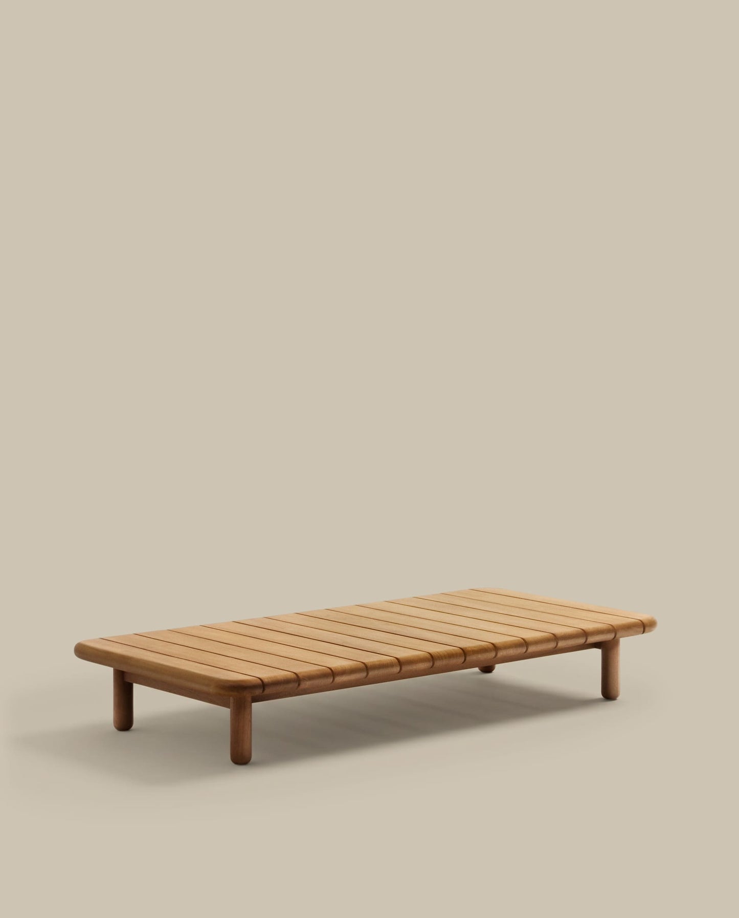 Tavolino da salotto Turqueta in legno massiccio di teak 140 x 70 cm