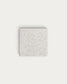 Tavolino Saura in terrazzo bianco con piano in terrazzo bianco 32 x 48 x 48 cm