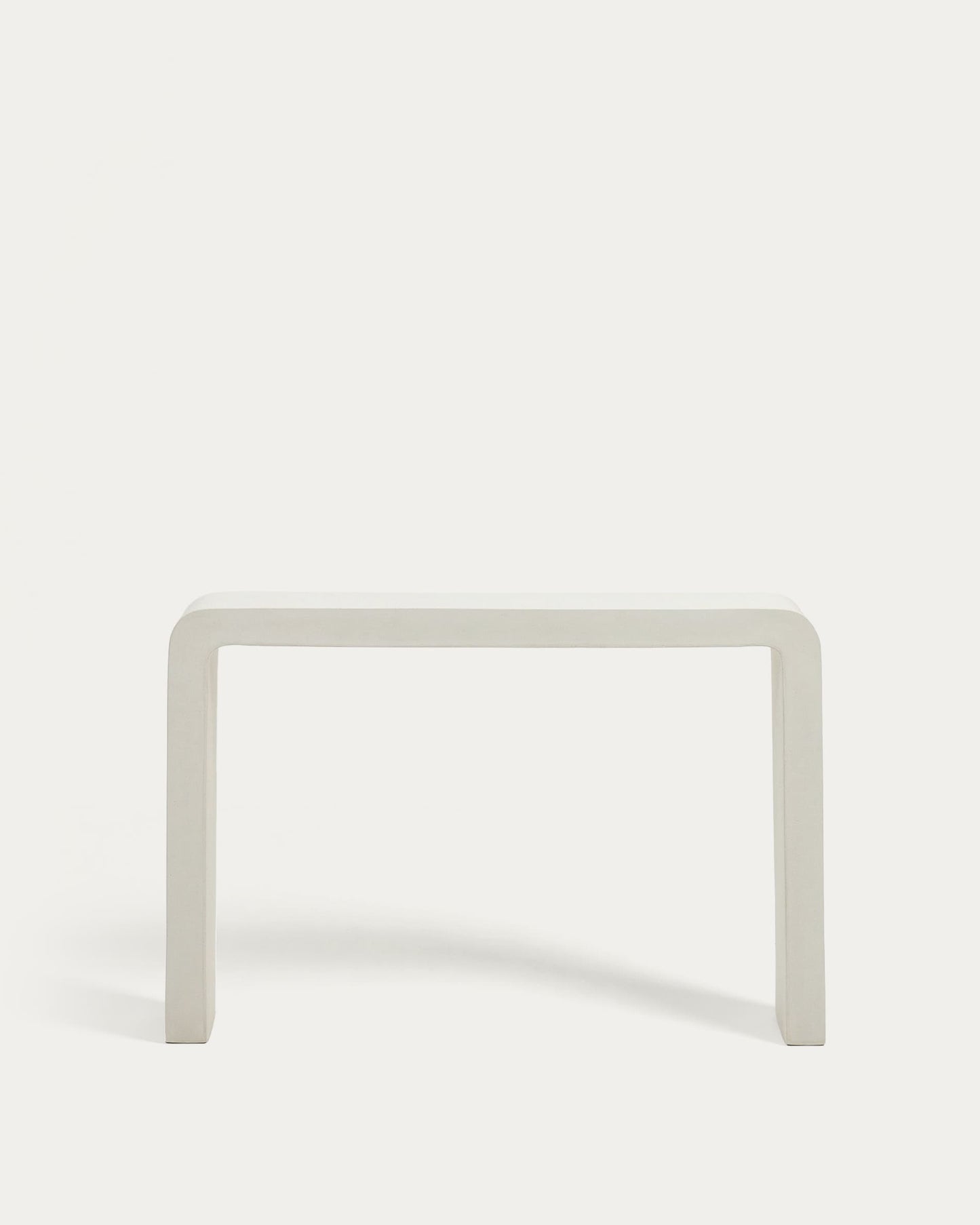 Consolle Aiguablava in cemento bianco 120 x 80 cm