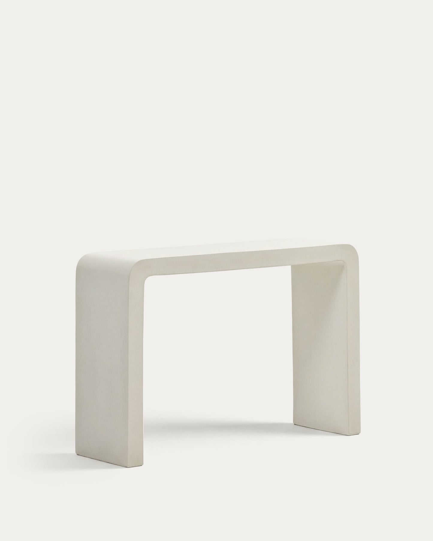 Consolle Aiguablava in cemento bianco 120 x 80 cm