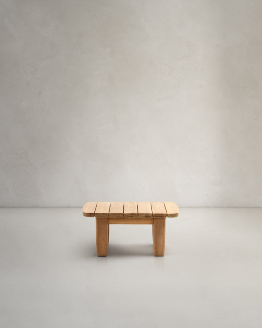 Tavolino da appoggio Tirant in legno massiccio di teak 70 x 70 cm