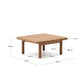 Tavolino da salotto Turqueta in legno massiccio di teak 70 x 70 cm