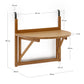 Tavolo pieghevole da balcone Amarilis in legno massiccio di acacia 50 x 70 cm