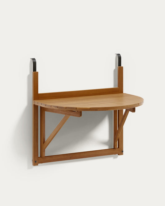 Tavolo pieghevole da balcone Amarilis in legno massiccio di acacia 50 x 70 cm