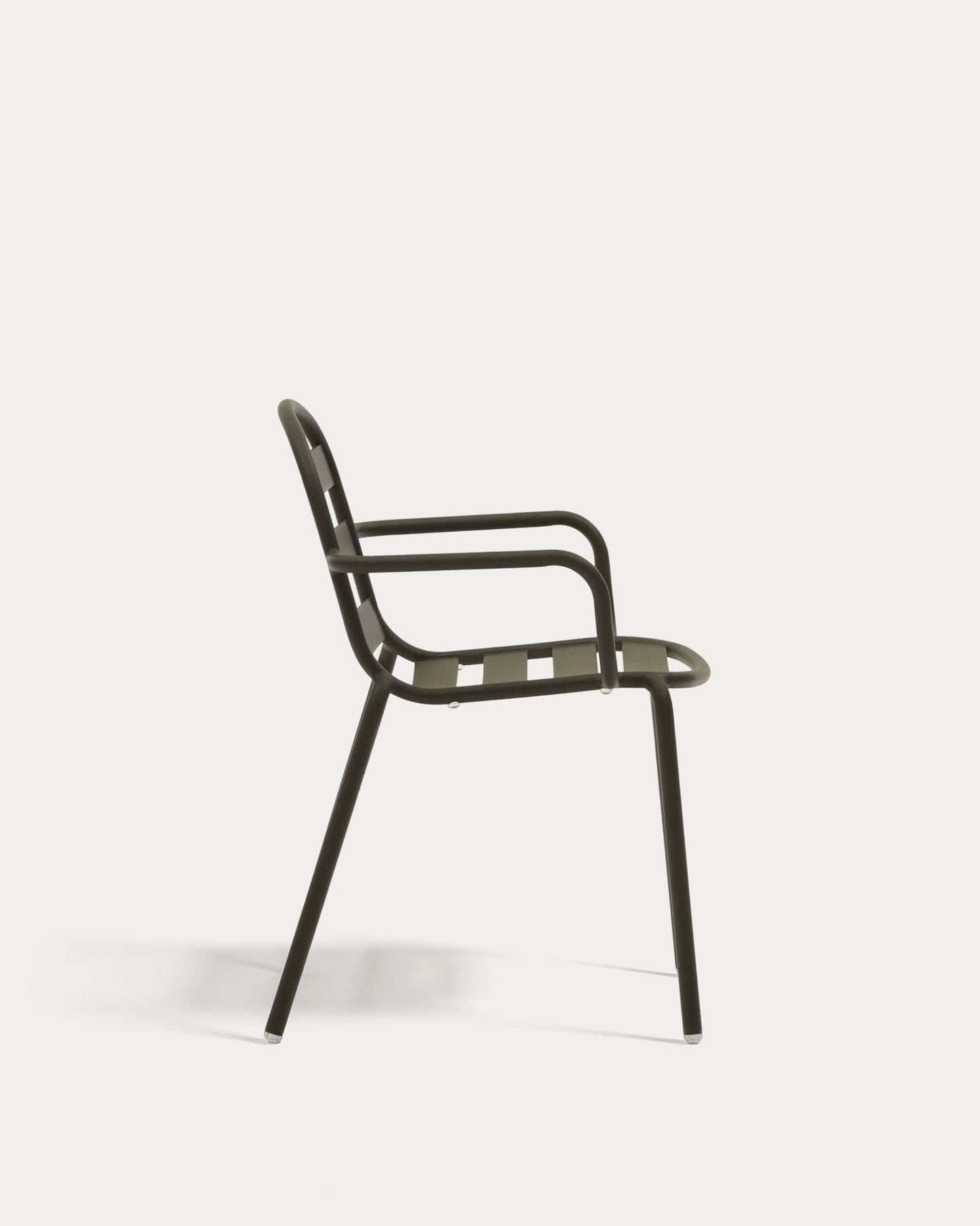 Sedia da esterno Joncols in alluminio verniciato verde