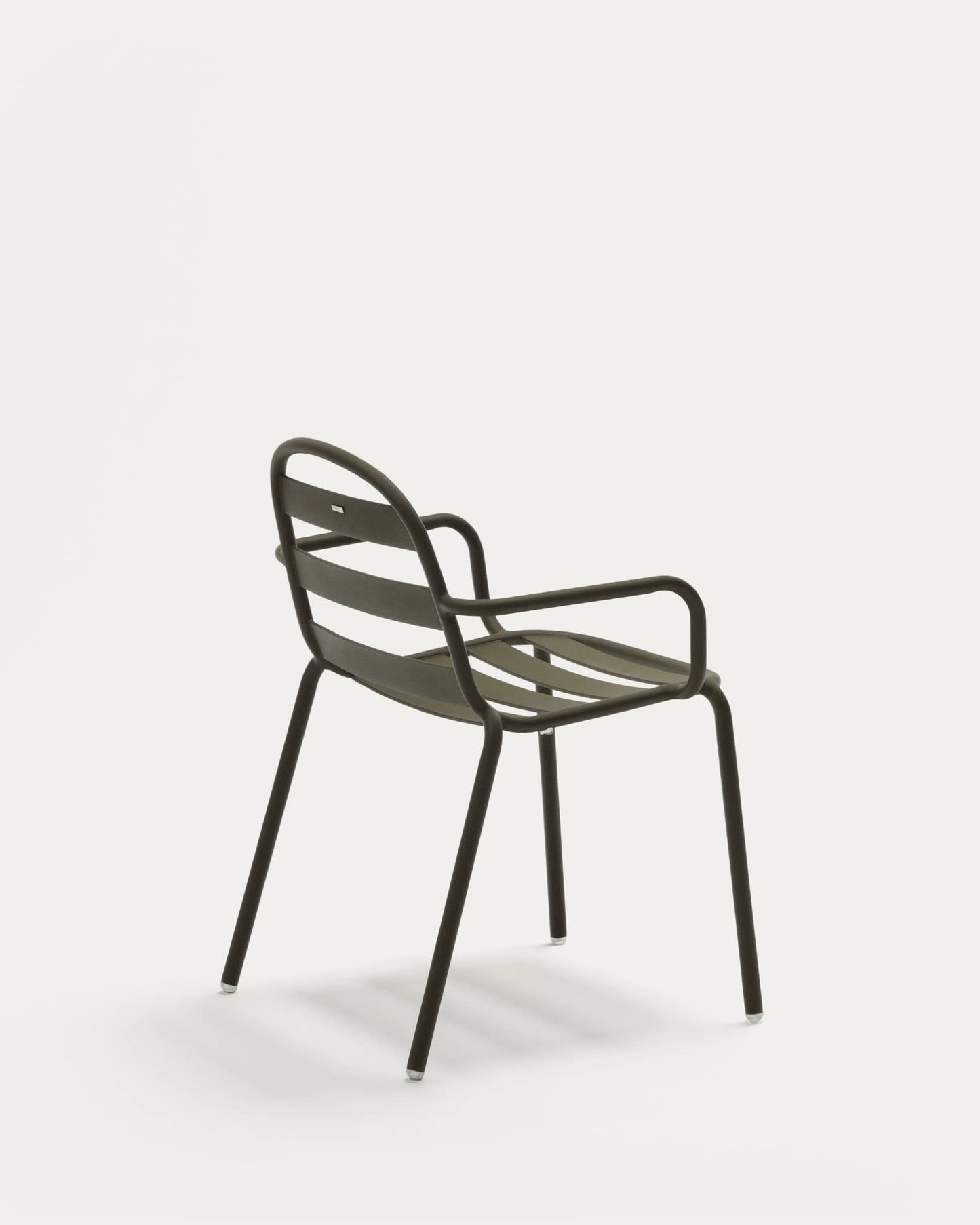 Sedia da esterno Joncols in alluminio verniciato verde