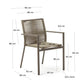 Sedia da esterno Culip in corda ed alluminio marrone
