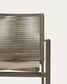 Sedia da esterno Culip in corda ed alluminio marrone