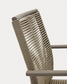 Sedia da esterno Culip in corda ed alluminio marrone