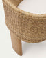 Sedia Xoriguer in rattan sintetico e legno massiccio di eucalipto