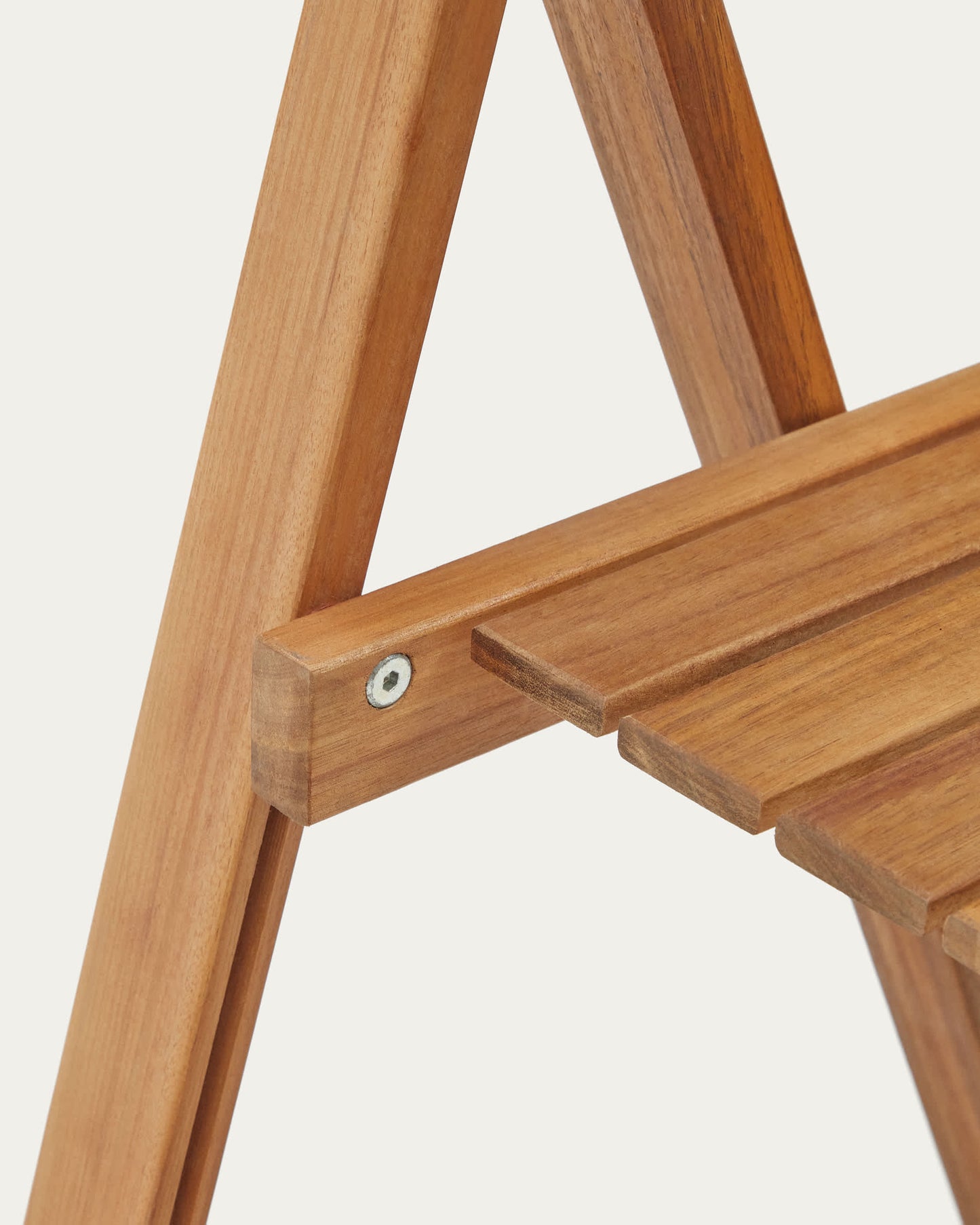 Sedia pieghevole da esterno Sadirar in legno massello di acacia