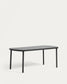 Tavolo da esterno Joncols in alluminio verniciato grigio 180 x 90 cm