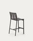 Sgabello da esterno Culip in corda e alluminio grigio 65 cm