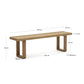 Panca Canadell outdoor in legno massiccio di teak riciclato 170 cm