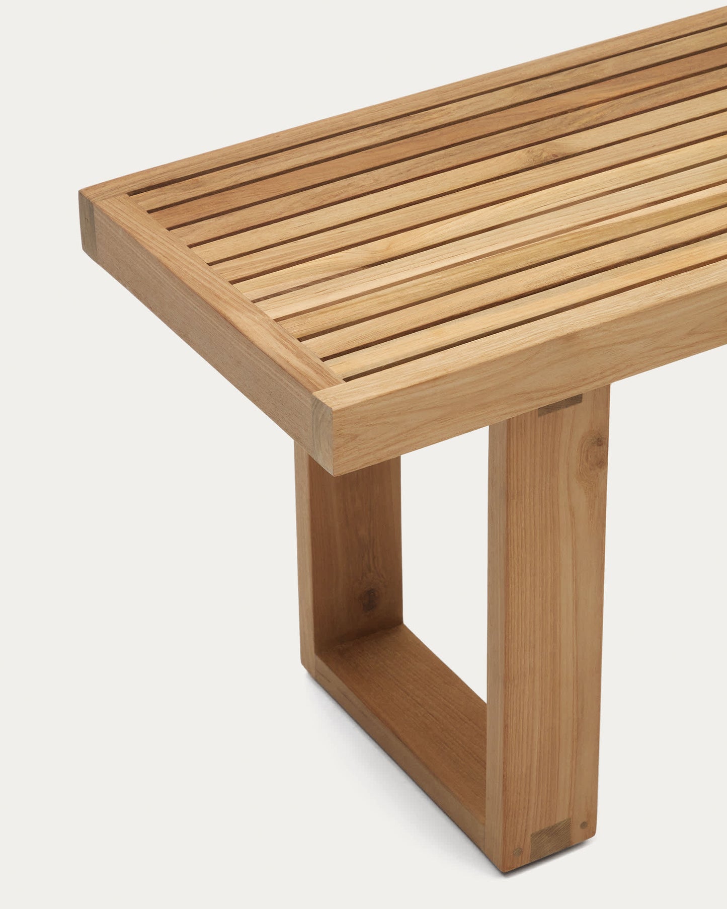 Panca Canadell outdoor in legno massiccio di teak riciclato 170 cm