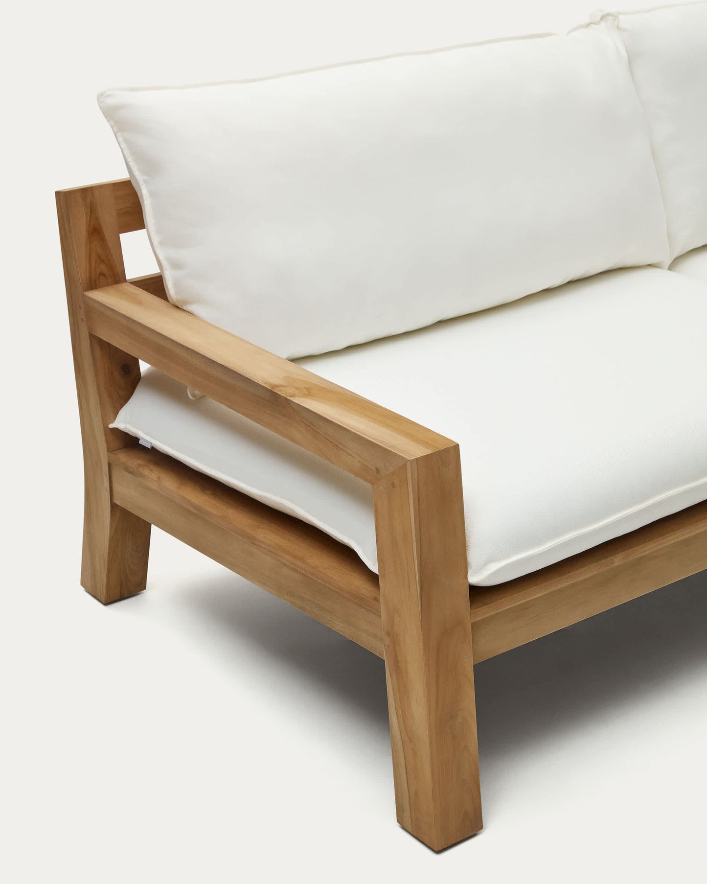 Divano Forcanera a 3 posti in legno massiccio di teak 211 cm