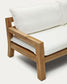 Divano Forcanera a 3 posti in legno massiccio di teak 211 cm