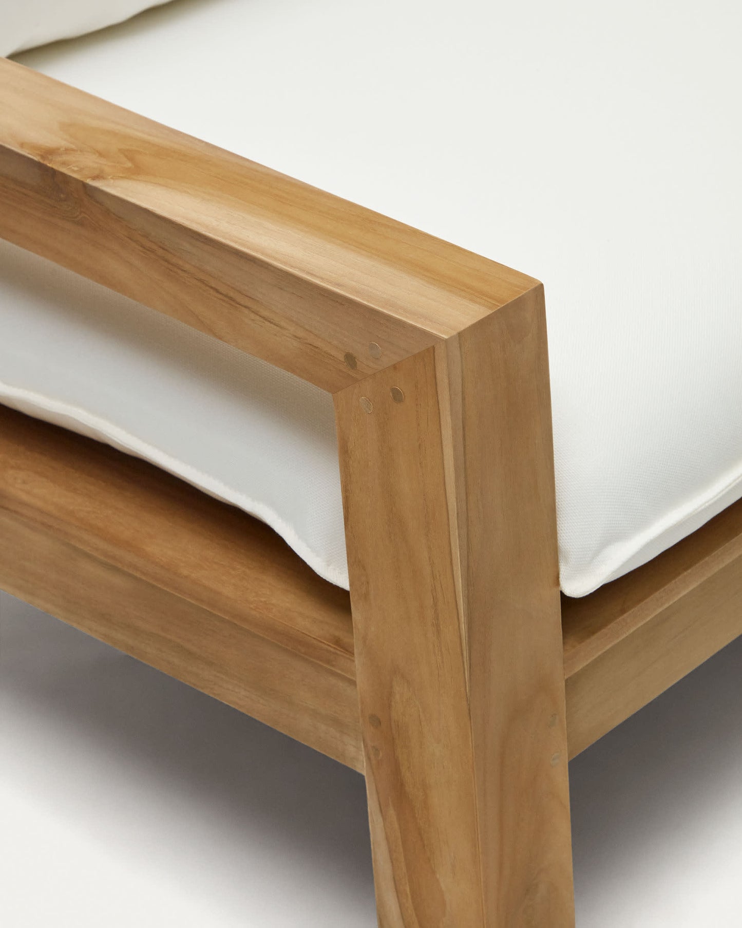 Divano Forcanera a 3 posti in legno massiccio di teak 211 cm