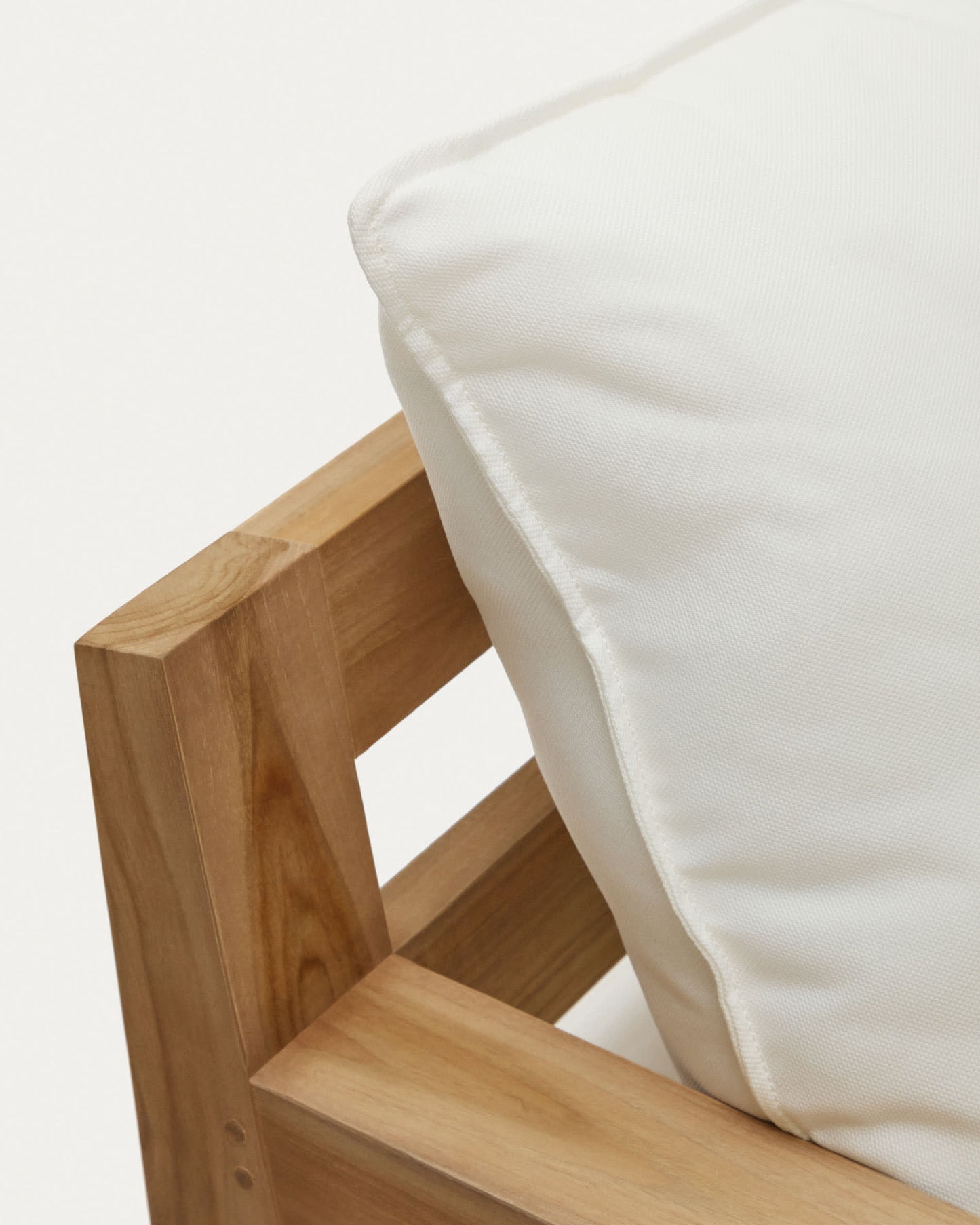 Divano Forcanera a 3 posti in legno massiccio di teak 211 cm