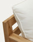Divano Forcanera a 3 posti in legno massiccio di teak 211 cm