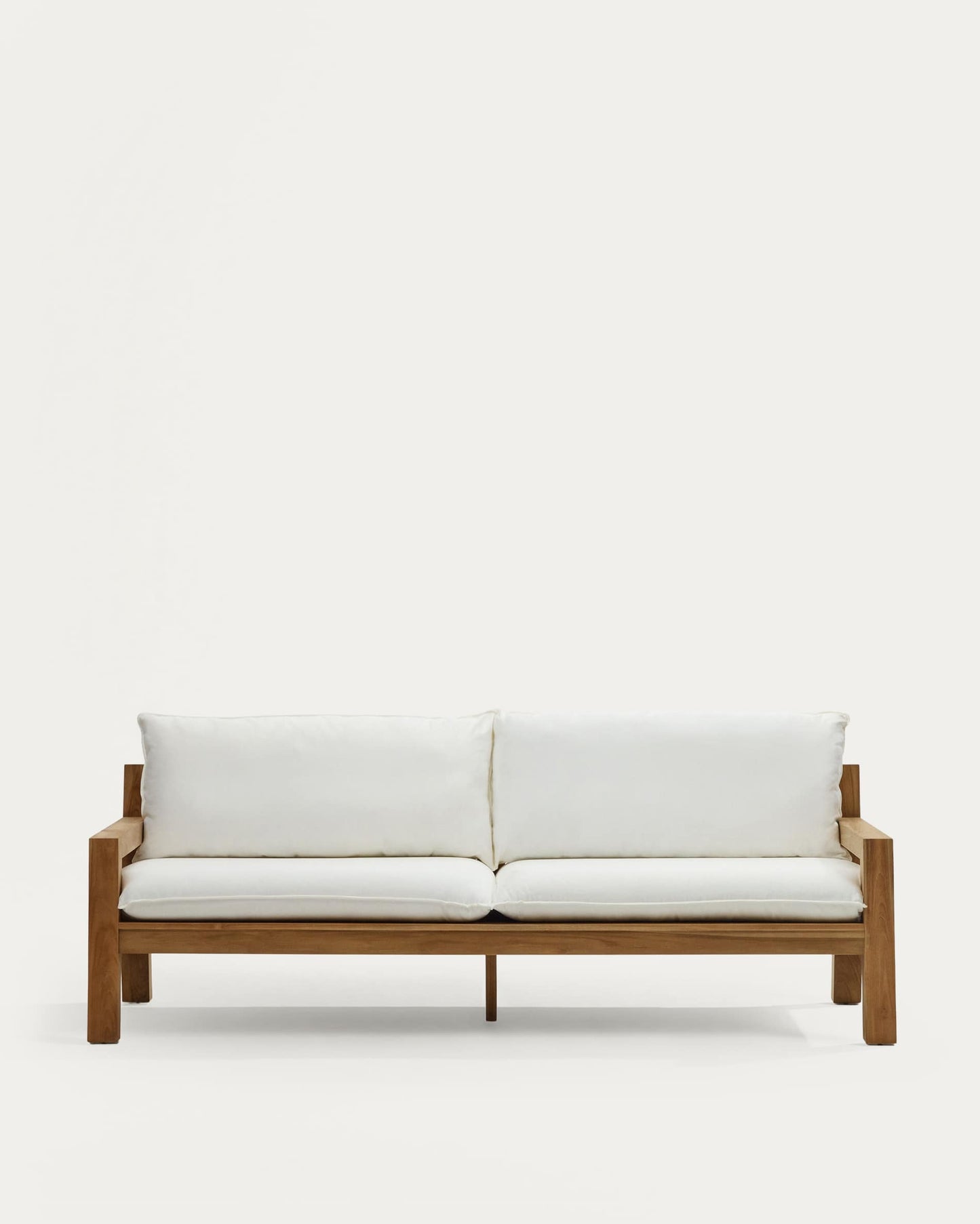 Divano Forcanera a 3 posti in legno massiccio di teak 211 cm