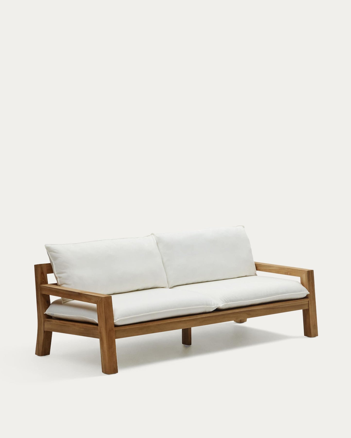 Divano Forcanera a 3 posti in legno massiccio di teak 211 cm