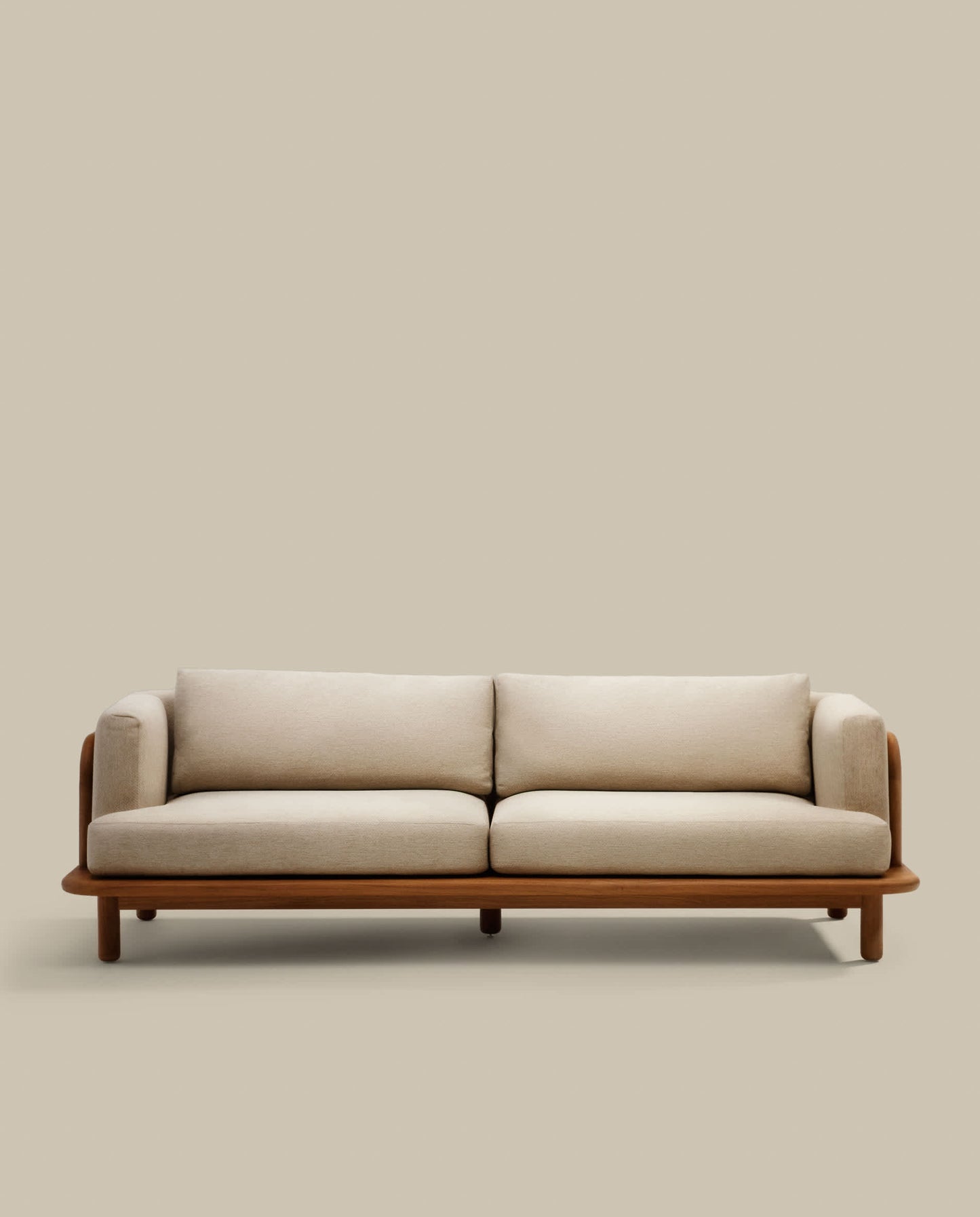 Divano Turqueta a 3 posti in legno massiccio di teak 230 cm