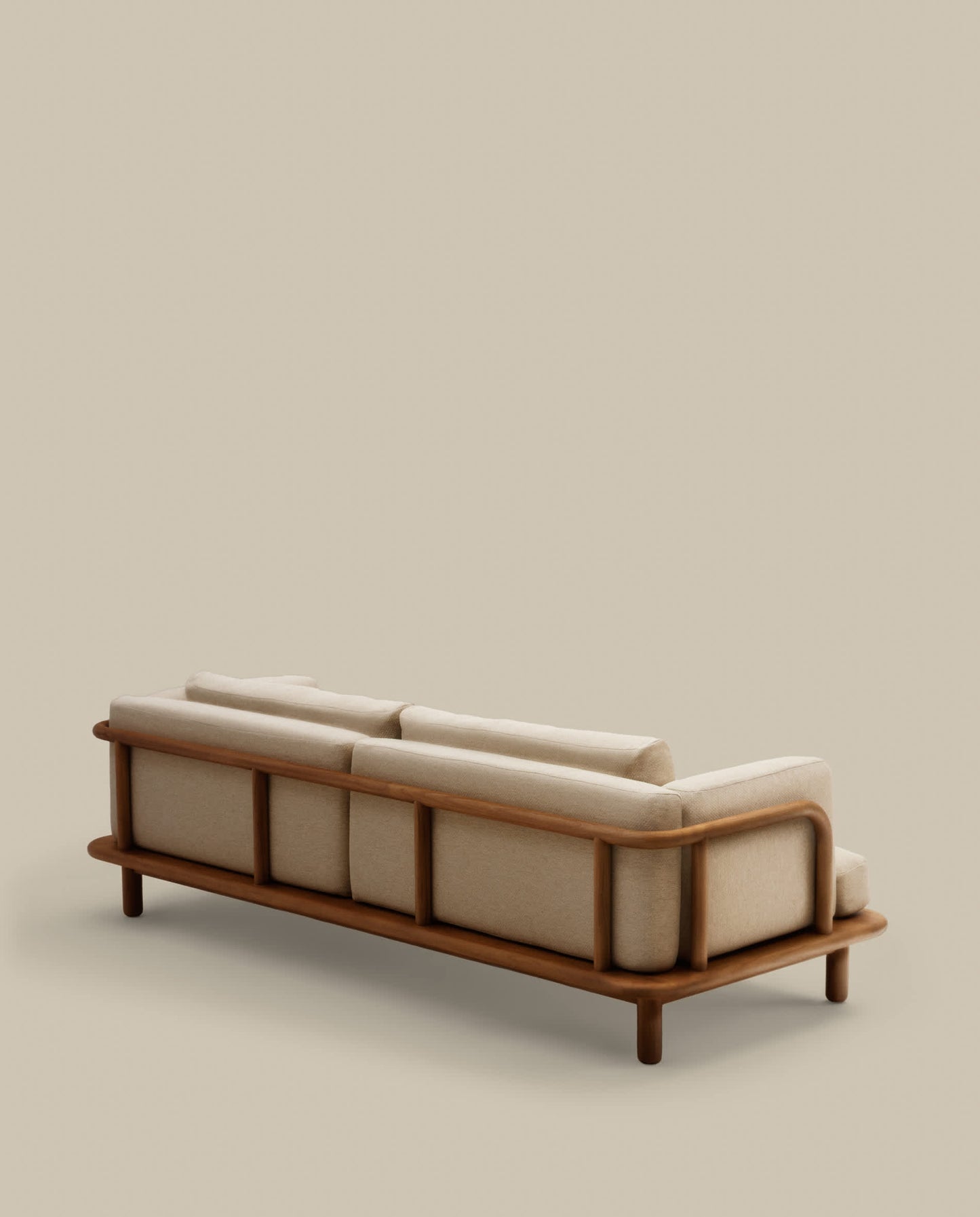 Divano Turqueta a 3 posti in legno massiccio di teak 230 cm