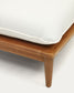 Poltrona modulare ad angolo Portitxol in legno massiccio di teak