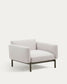 Divano modulare da esterni Sorells con tappezzeria beige e alluminio verde