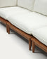 Set modulare Portitxol 2 poltrone angolari, 2 poltrone e 2 tavolini in massiccio di teak 360 cm