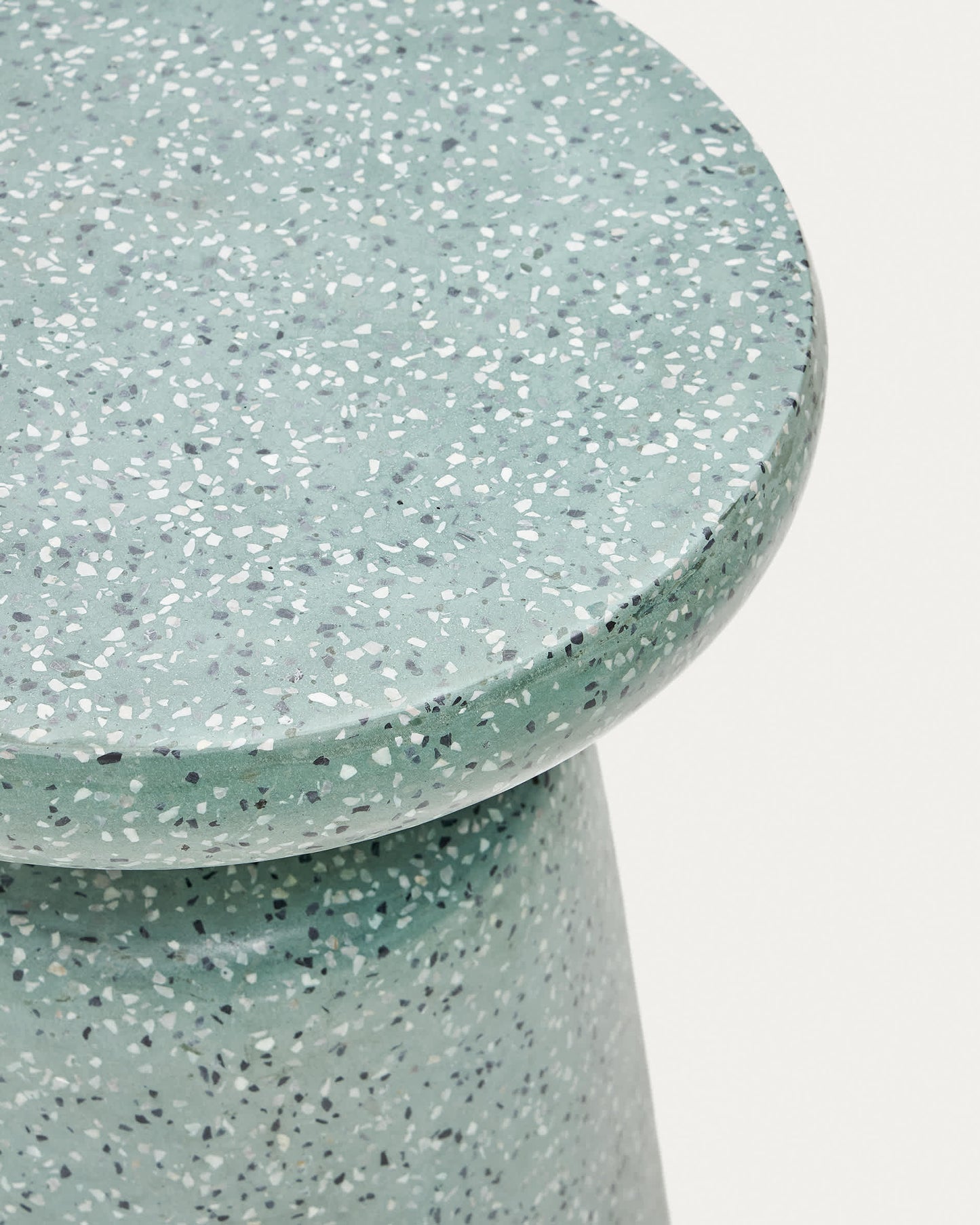 Tavolino da appoggio per esterni Mesquida in granito verde Ø 39 cm