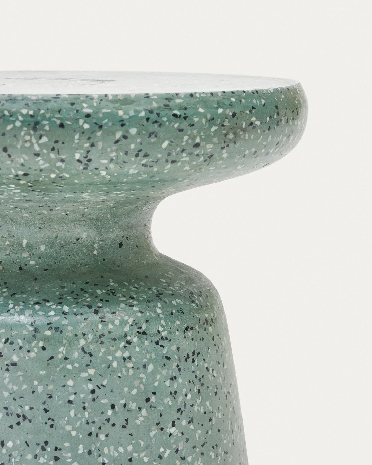 Tavolino da appoggio per esterni Mesquida in granito verde Ø 39 cm