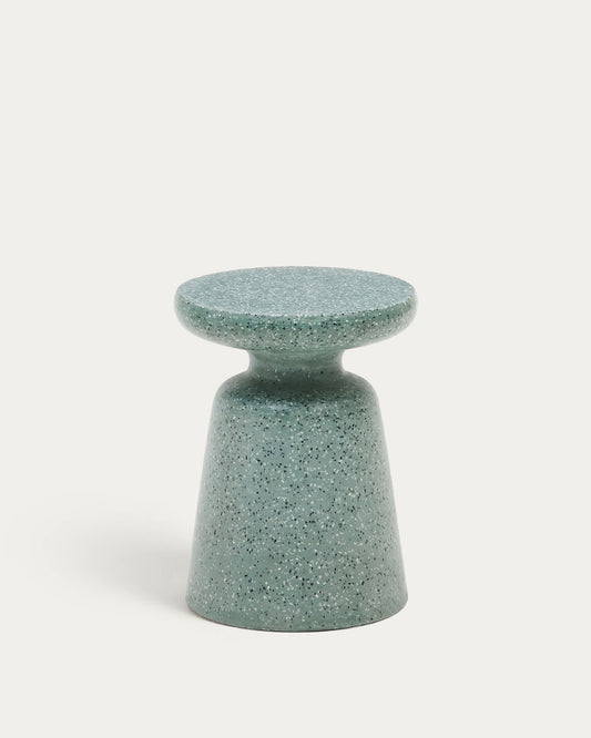Tavolino da appoggio per esterni Mesquida in granito verde Ø 39 cm