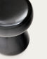 Tavolino da appoggio Manya in ceramica nero Ø 38 cm