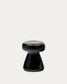 Tavolino da appoggio Manya in ceramica nero Ø 38 cm