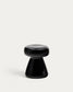 Tavolino da appoggio Manya in ceramica nero Ø 38 cm