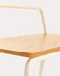 Panchina Tinn in impiallacciatura di frassino e struttura in metallo beige 75 cm