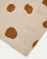 Tappeto Tandani in cotone beige con disegno di ghepardo arancione 90 x 150 cm