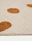 Tappeto Tandani in cotone beige con disegno di ghepardo arancione 90 x 150 cm