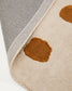 Tappeto Tandani in cotone beige con disegno di ghepardo arancione 90 x 150 cm