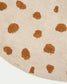 Tappeto rotondo Tandani in cotone beige con disegno di ghepardo arancione Ø 100 cm