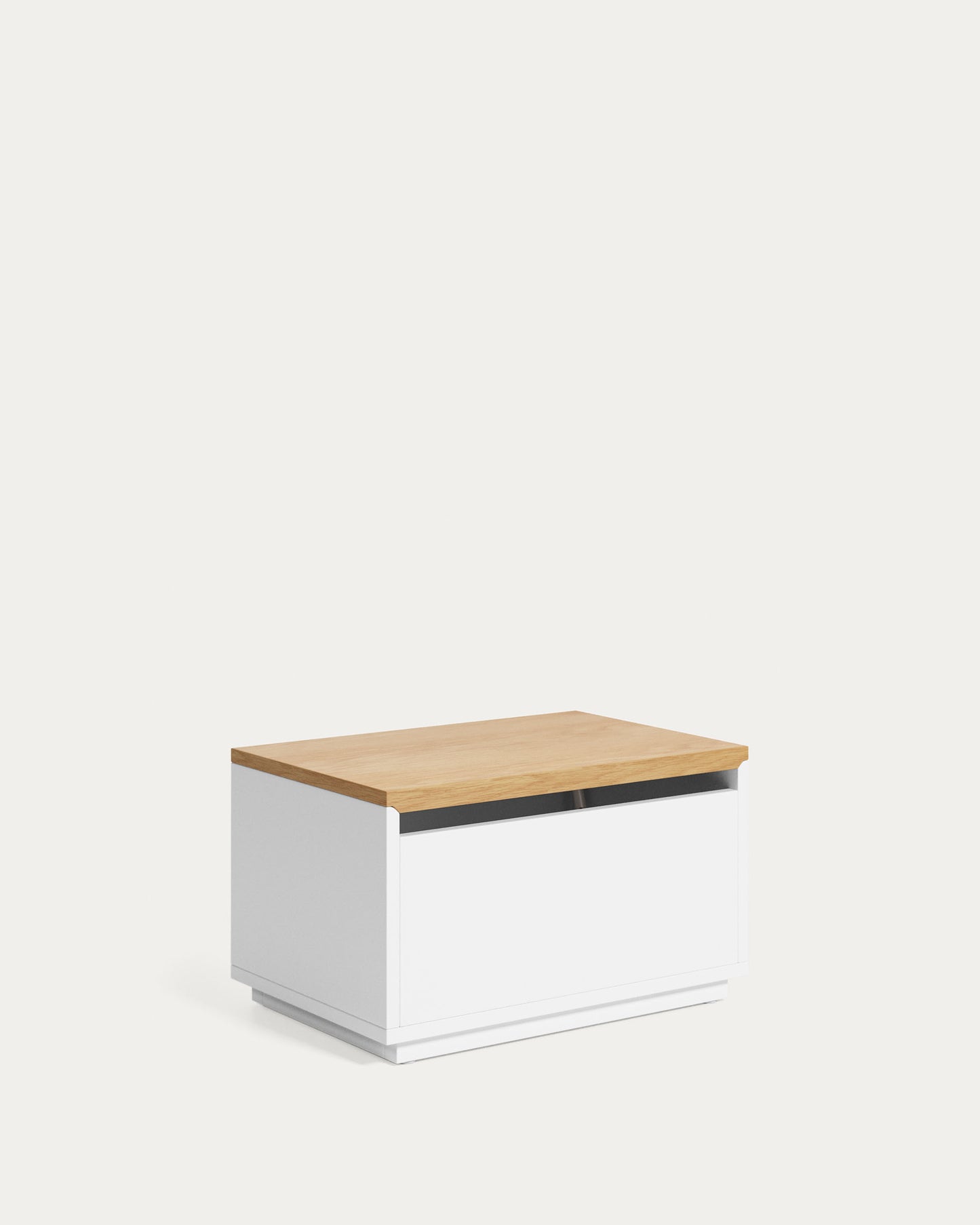 Tavolino-Baule Abilen impiallacciata rovere 60 x 40 cm