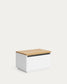 Tavolino-Baule Abilen impiallacciata rovere 60 x 40 cm