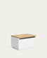 Tavolino-Baule Abilen impiallacciata rovere 60 x 40 cm