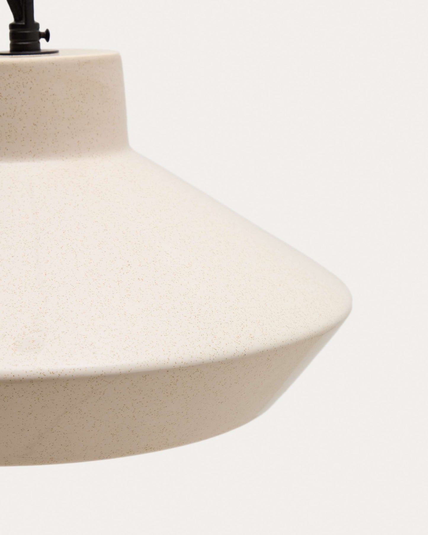 Lampada da soffitto Portol in ceramica beige